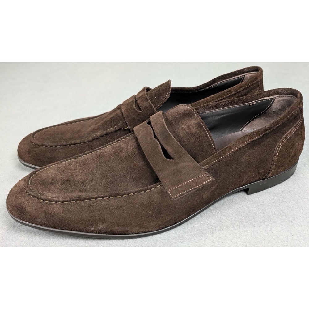 To Boot New York Ontario Brown Suede Penny Loafer Mens Sz 13 M Preppy Italy
